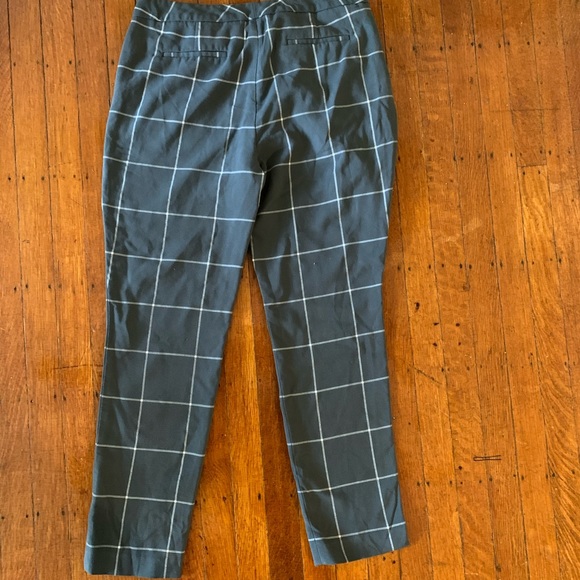 Windowpane Asymmetrical Apron Pants 1.State - Picture 2 of 4